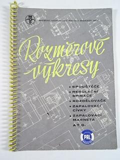 Pal Magneton Kroměříž - rozměrové výkresy - 1957