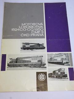 ČKD - motorová lokomotiva 1524 Có-Có 1350 ČME 3 - prospekt