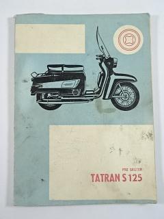 Tatran S 125 typ 03 B - skúter - katalóg náhradných súčiastok - 1968