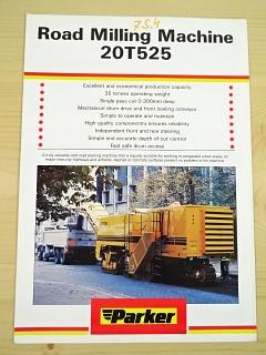 Road Milling Machine 20T525 - Parker - Brown - prospekt - 1989