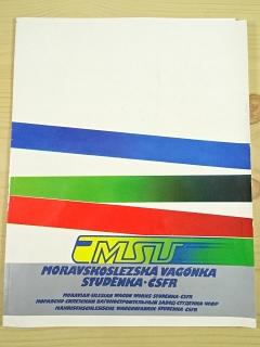 MSV - výrobní program - Moravskoslezská vagónka - Studénka - ČSFR -  prospekt