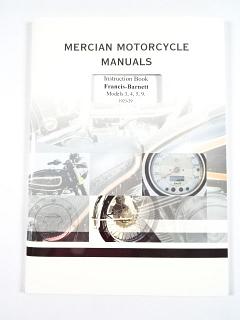 Francis-Barnett - Instruction Book - Models 3, 4, 5, 9 - 1923-29 - Mercian Motorcycle Manuals