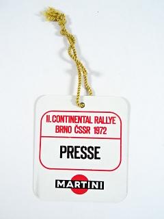 II. Continental Rallye Brno - ČSSR - 1972 - Presse