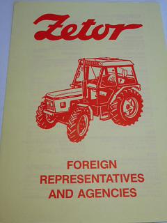 Zetor - Foreign representatives and agencis - leták