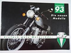 MZ - MuZ - Programm 1993 - Die neuen Modelle - Saxon, Silver Star - prospekt