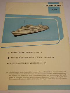 Fahrgast - Motorschiff 1575 PS - prospekt - Technoexport
