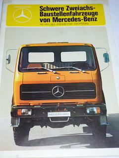 Mercedes - Benz - Schwere Zweiachs - Baustellenfahrzeuge - 1980 - prospekt