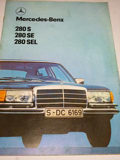 Mercedes - Benz 280 S, 280 SE, 280 SEL - prospekt - 1979