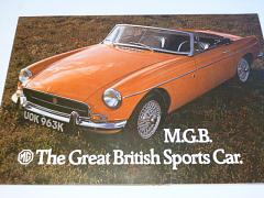 MG - M.G.B. The Great British Sports Car - prospekt