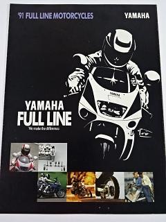 Yamaha 1991 Full Line Motorcycles - prospekt