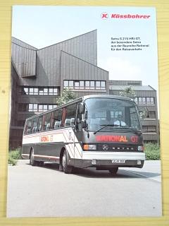 Kässbohrer - Setra S 215 HRI-GT, der besondere Setra aus der Baureihe Rational für den Reiseverkehr - prospekt - 1990