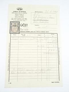 JAWA služba - účet - J. Konopa, České Budějovice - 1941
