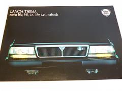 Lancia Thema turbo 16v,V6,i.e.,16v, i.e, turbo ds - prospekt