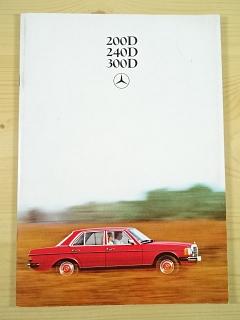 Mercedes - Benz 200 D, 240 D, 300 D - prospekt - 1980