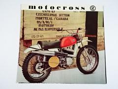 ČZ - terénní motocykly ČZ 250 typ 980, ČZ 360 typ 969/01 - motocross - prospekt - 1967