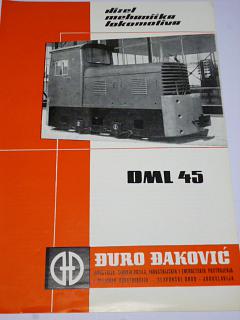 Duro Dakovic - dizel mehanička lokomotiva DML 45 - prospekt