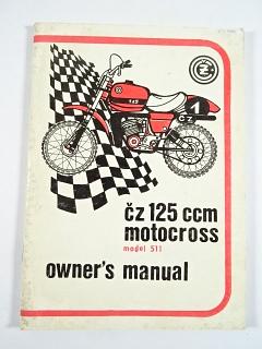 ČZ 125 model 511 motocross - owner's manual - 1978