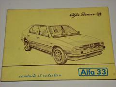 Alfa Romeo - Alfa 33 - conduite et entretien - 1984