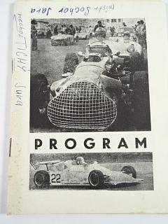 Mistrovství ČSSR automobilů Formule Mondial a A 1300 P - Volný mezinárodní závod historických automobilů - Autodrom Most - 12. - 14. 5. 1989 - program + startovní listina