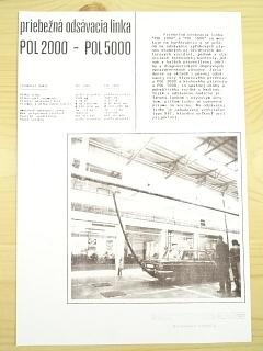 POL 2000 - POL 5000 priebežná odsávacia linka - Eldomat elektrický doťahovák matic - Rolykon B 130 valcová skúšobňa brzd - prospekt - Mototrans Banská Bystrica