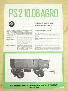 BSS - PS 2 10.08 Agro - traktorový sklápěcí přívěs - prospekt