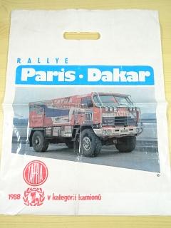 Tatra 815 - Rallye Paris - Dakar 1988 - 1. v kategorii kamionů - reklamní igelitová taška