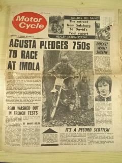 Motor Cycle - 1972 - časopis - ČZ, JAWA, Ariel, Suzuji...