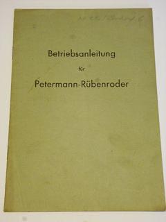 Betriebsanleitung für Petermann - Rübenroder
