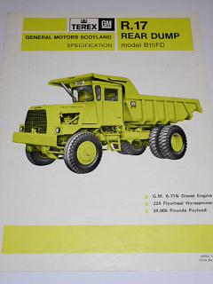 GM R.17 Rear Dump model B15FD - prospekt - 1969