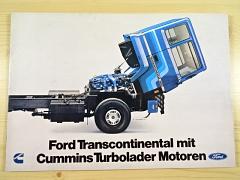 Ford Transcontinental mit Cummins Turbolader Motoren - prospekt - 1979