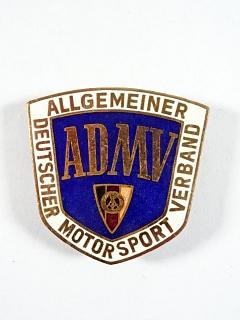 ADMV - Allgemeiner Deutscher Motorsport Verband - DDR - smaltovaný znak na masku chladiče... Trabant, Wartburg...