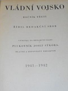 Vládní vojsko - 1941, 1942 - časopisy