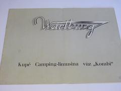 Wartburg - 312 - Kupé, Camping-limusina, Kombi - prospekt