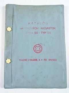 JAWA 50 typ 05 - 1965 - katalóg náhradných súčiastok - Považské strojárne Považská Bystrica