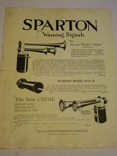 Sparton Warning Signals - prospekt - 1929