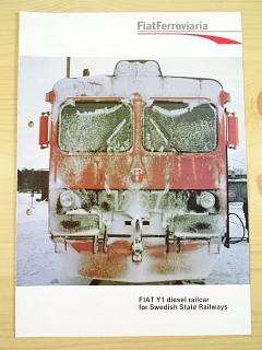 Fiat Ferroviaria - Fiat Y 1 diesel railcar for Swedish State Railways - prospekt