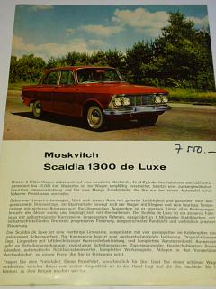 Moskvič - Moskvitch Scaldia 1300 de Luxe - prospekt