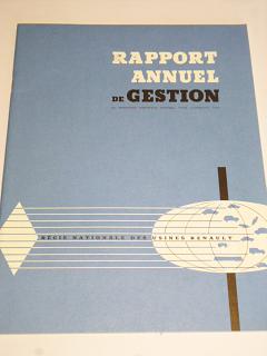 Renault - rapport annuel de gestion - 1957