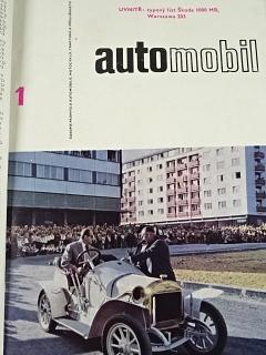 Automobil - časopis - 1965 - JAWA, Škoda... + příloha - vzorník barev vozů Škoda 1000 MB