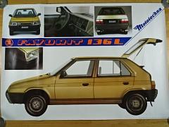Škoda Favorit 136 L - plakát - 1989 - Mototechna