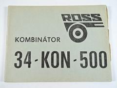 Kombinátor 34-KON-500 - návod k obsluze + katalog součástí