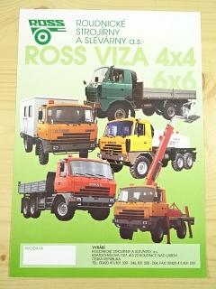 ROSS VIZA 4x4 6x6 - LN 4 x 4 - R 210 6x6 - prospekt - Roudnické strojírny a slévárny Roudnice N. L.