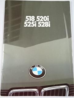 BMW 518, 520i, 525i, 528i - prospekt - 1981