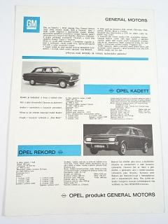 GM - Vauxhall - Victor, Cresta, Opel-Kadett, Rekord - prospekt - Veletrh Brno