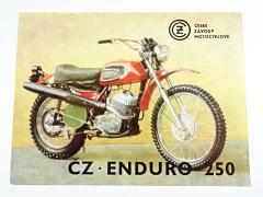 ČZ 250 typ 988.0 - Enduro - prospekt - 1973