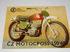 ČZ 250, 400 motocross - ČZ 250 - 980.7, ČZ 400 - 981.4 - 1973 - prospekt