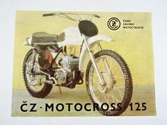 ČZ 125 - 984.5 - motocross - prospekt - 1973
