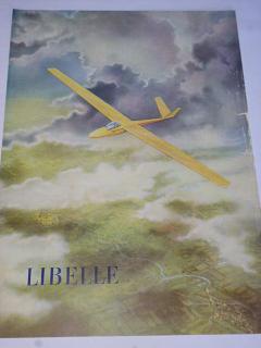 Libelle - Segelflugzeug - kluzák - prospekt - 1956