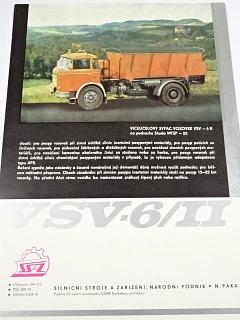 Škoda 706 MTSP-25 víceúčelový sypač vozovek VSV 6 II - prospekt - SSAZ - Silniční stroje a zařízení, n. p. Nová Paka