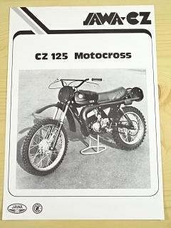 CZ 125 Motocross Model 511 - prospekt - JAWA-CZ G. B.